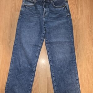 Kensie "The Ella" High Rise Straight Blue Jeans